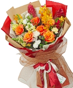 Hoa tươi màu cam 13286