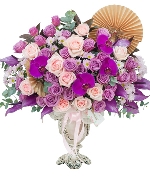 Hoa tươi màu tím 12577